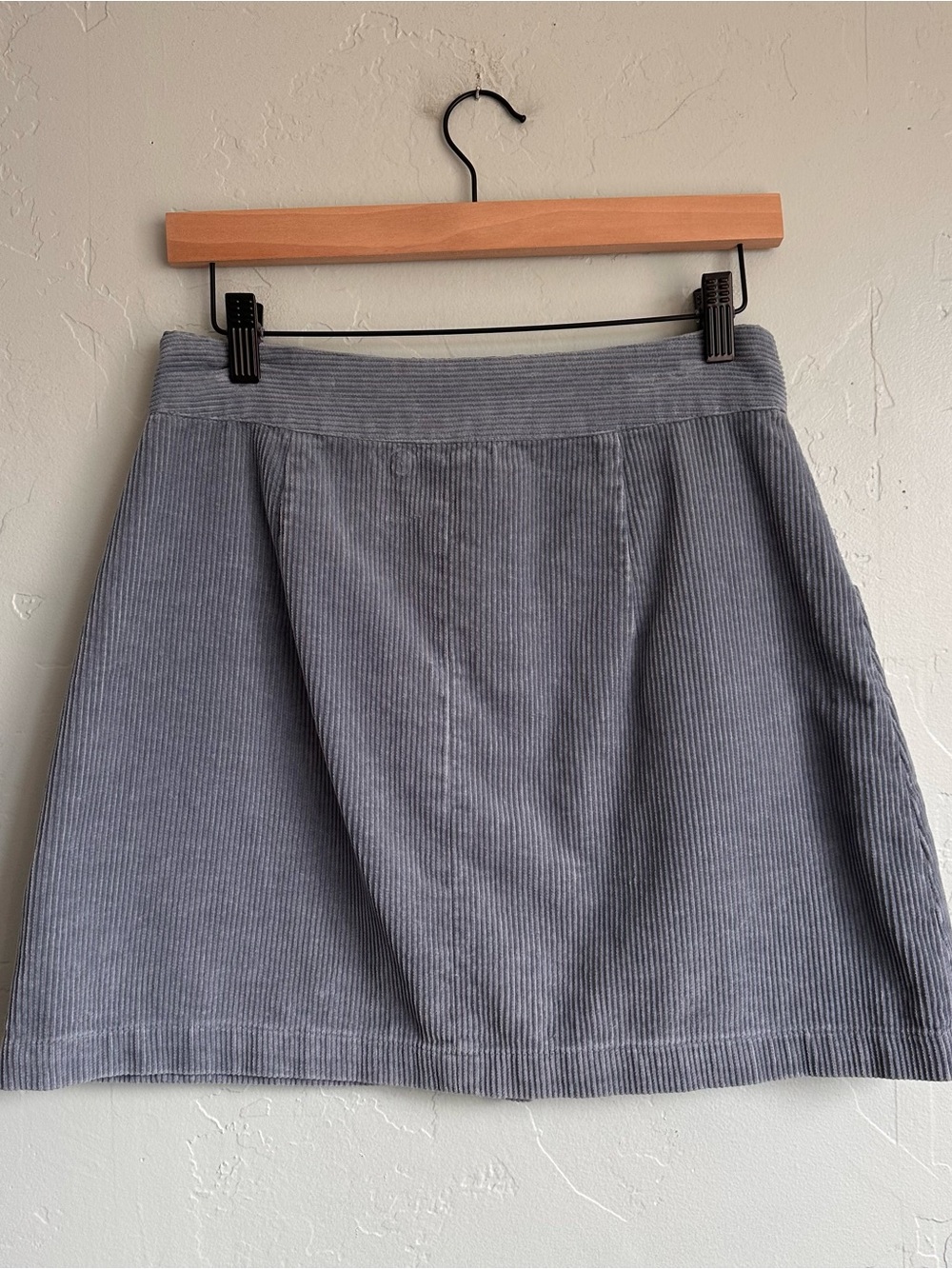Truth Women’s Blue Corduroy Mini Skirt 6 EUC Preppy Coastal Beachy Summer Fall - Picture 4 of 6